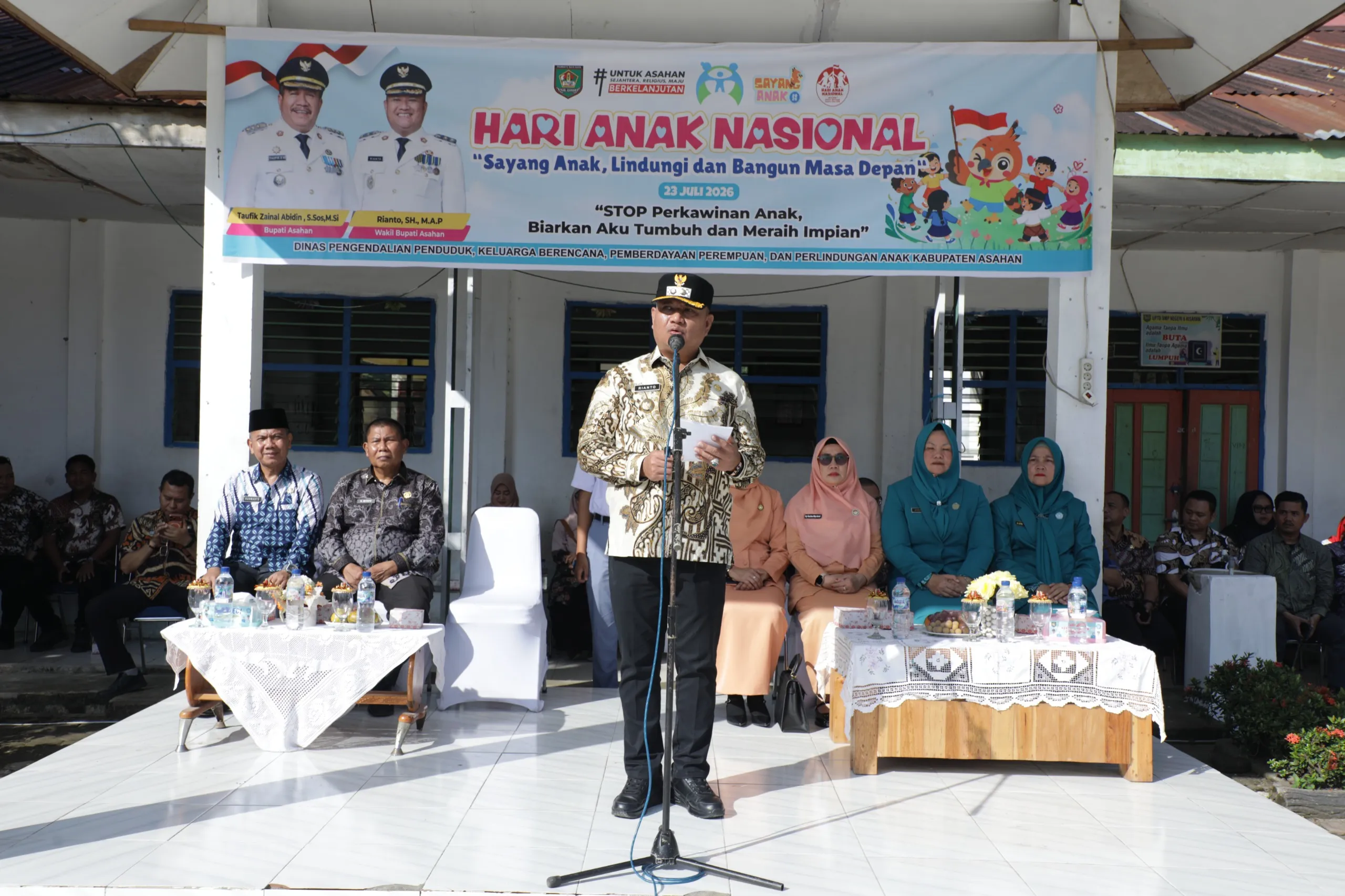 Wabup Asahan Pimpin Upacara Hari Anak Nasional ke-42 Tahun 2026