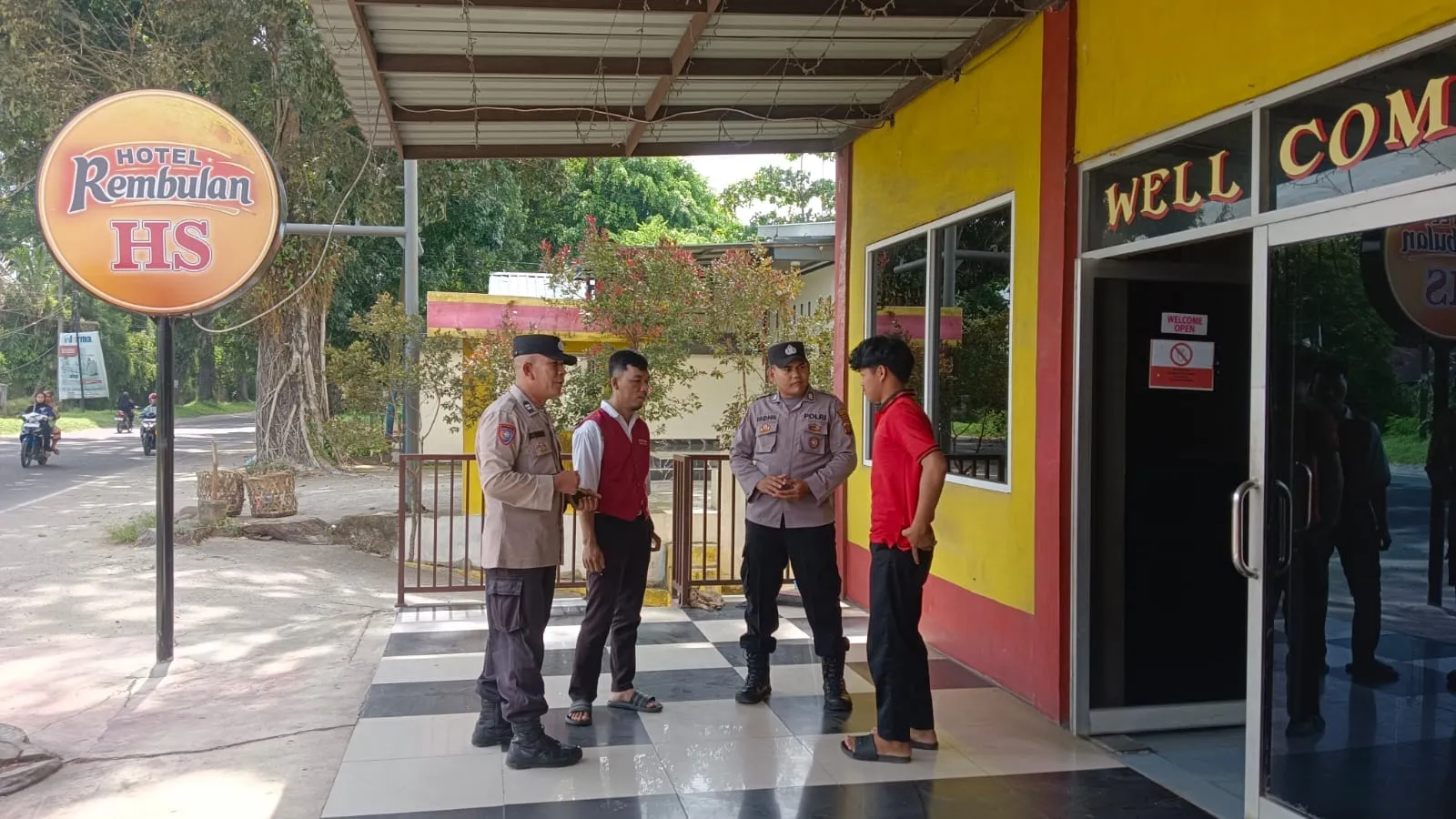 Sat Binmas Polres Tebing Tinggi Sambangi Hotel Rembulan, Imbau Karyawan Waspada Kejahatan