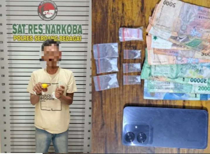 Panik Dikejar Polisi, Residivis di Pantai Cermin Buang Sabu Saat Kabur