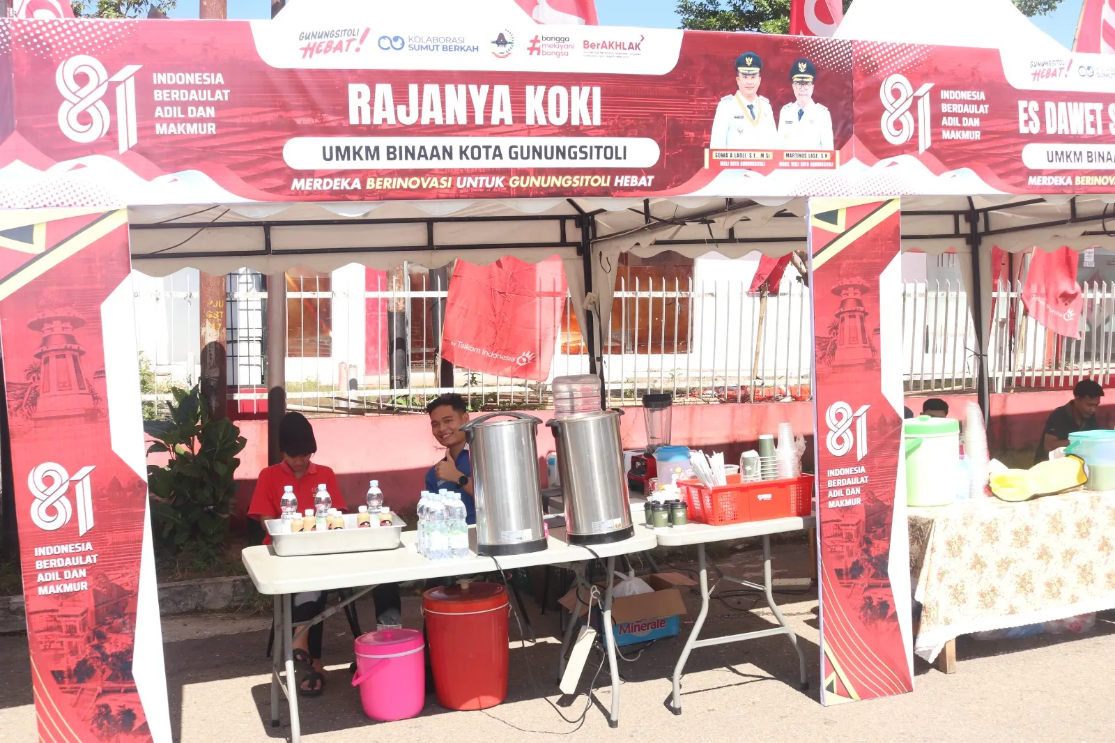 Bazar UMKM Meriahkan HUT Ke 81 Kemerdekaan RI Di Gunungsitoli