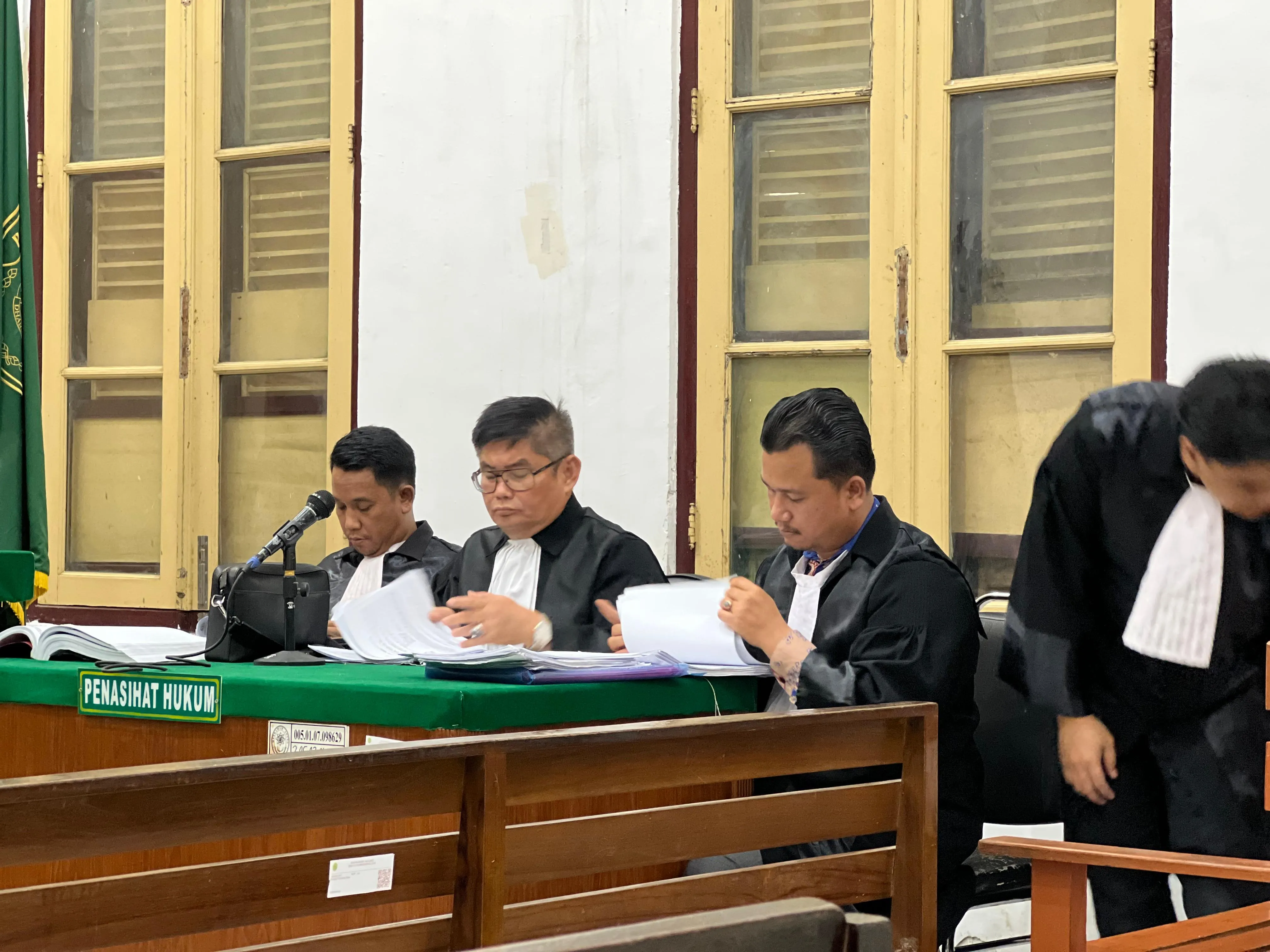 Sidang Kasus Internet Kominfo Tebingtinggi, PH Bantah Rp175 Juta Uang Suap