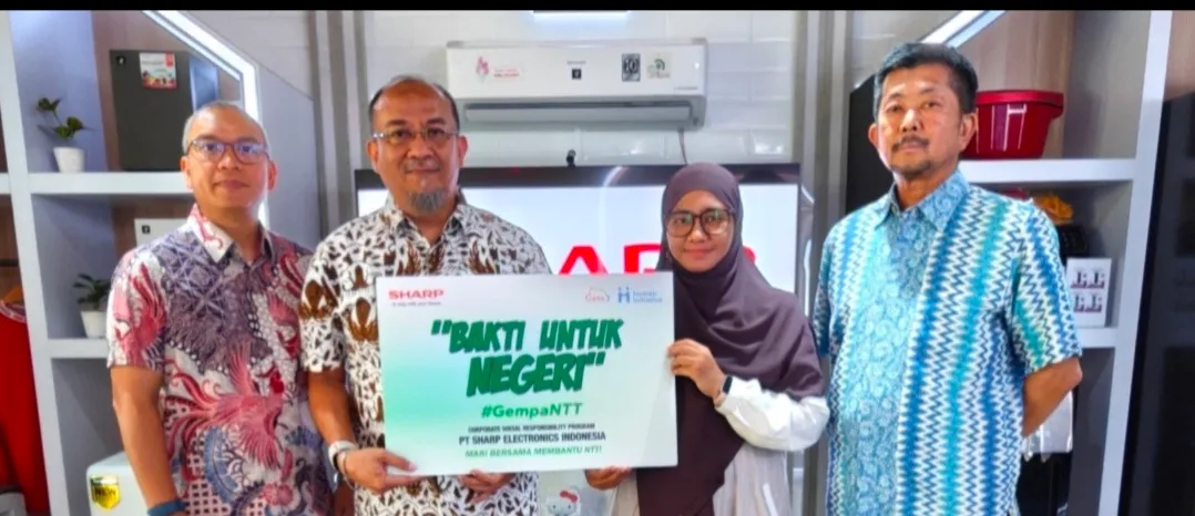 Sharp Indonesia Hadirkan Kepedulian Untuk Warga Terdampak Gempa NTT