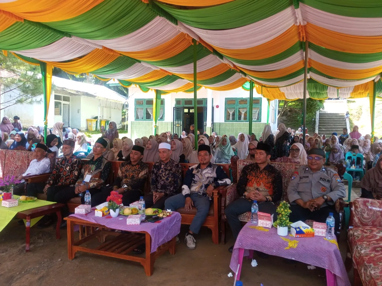 Polsek Sipispis Hadiri Maulid Nabi, Sampaikan Pesan Kamtibmas