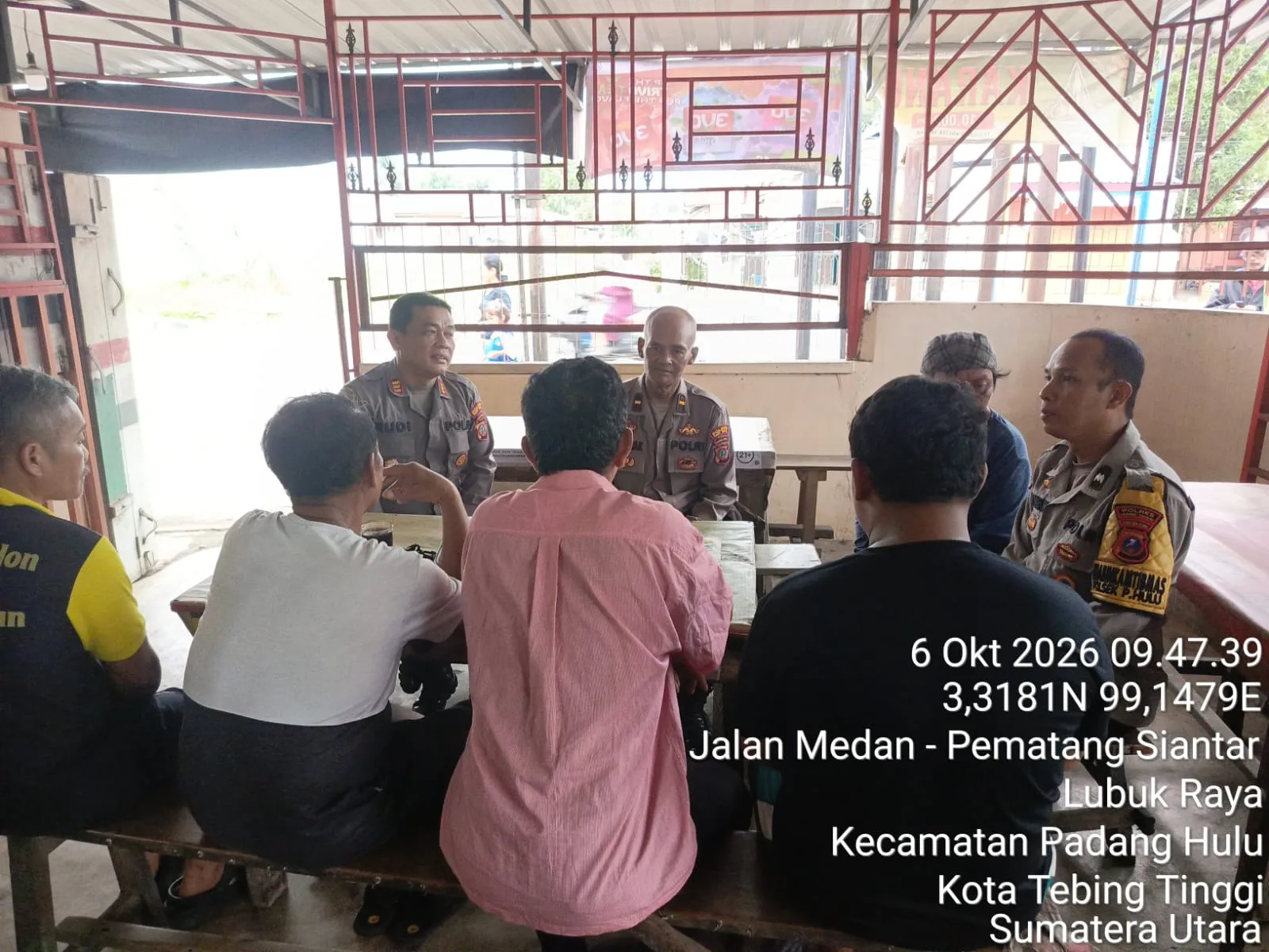 Kapolsek Padang Hulu Ajak Warga Jaga Kamtibmas