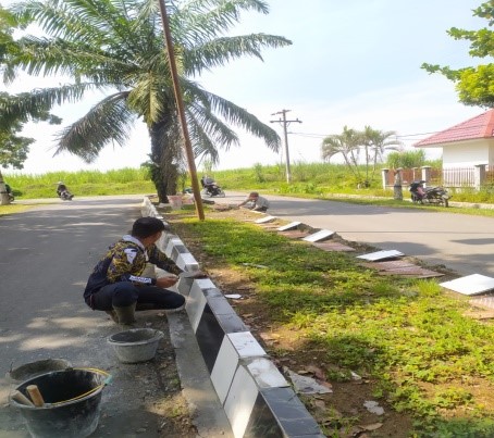 Dinas Lingkungan Hidup (LH) Kabupaten Langkat akan segera memperbaiki pulau jalan yang rusak beritasore/ist