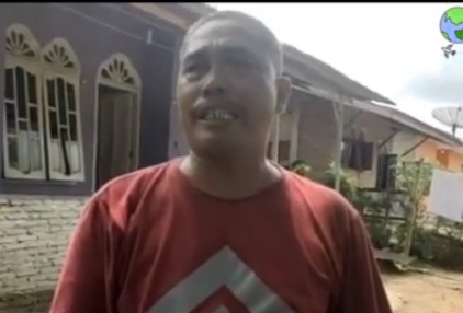 Teks fhoto: Burhanuddin Kadus II Pondok Stasiun Desa Perkebunan Limaapuluh Kecamatan Limapuluh Kabupaten Batu Bara membenarkan letusan Senpi Jum'at (28/7-2023).beritasore/alirsyah