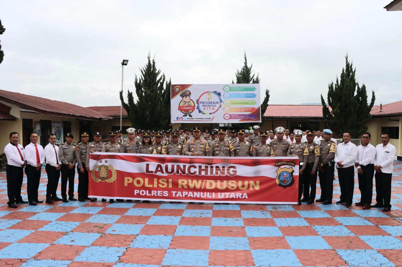 Polres Taput launching Program Polisi RW/Dusun yang di tetapkan Kapolri Jenderal Pol.Listyo Sigit Prabowo di Mapolres Taput, Senin (21/8).ist