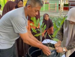 Pemkab Aceh Besar Bersama Siswa SDN 1 Tanam Pohon Di Lingkungan Sekolah