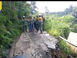 Jalan Putus, Sibanggor-Maga Pasar  Ingin Dilebarkan dan Pasang Bronjong