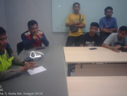 Polsek Sunggal Selesaikan Lakalantas Beruntun Lewat Mediasi