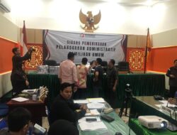 Teuku Okta Randa Caleg DPRA Aceh Timur Hadiri Sidang Pembuktian