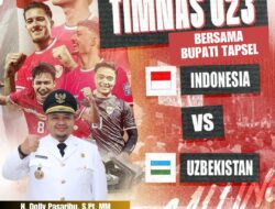 Pemkab Tapsel Gelar Nobar Indonesia VS Uzbekistan