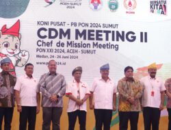 Pembukaan CdM Meeting PON ke-XXI Tahun 2024, Kontingen 38 Provinsi Tiba di Sumut