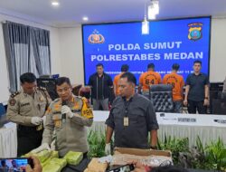 Tiga Bandar Narkoba Diciduk, Polrestabes Medan Sita 11 Kg Sabu