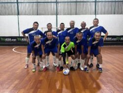 Pertandingan Uji Coba, Tim Futsal PWI Sumut Menang Atas Tim Tirtanadi