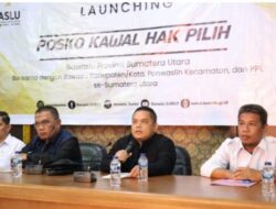 Pastikan Data Dihasilkan Akurat, Bawaslu Sumut Launching Posko Kawal Hak Pilih