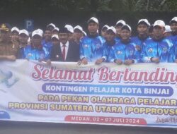 48 Atlet Pelajar Binjai  Ikut Porprovsu 2024 Di Medan