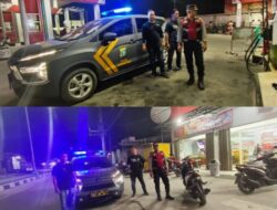 Polsek Labuhan Ruku Giat Patroli Blue Light Malam