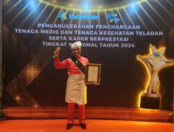 Putra Langkat Raih Penghargaan Sebagai Tenaga Medis Nasional Katagori Pengabdian Tanpa Batas 2024