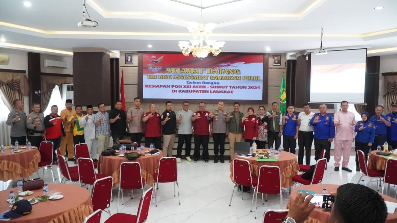 Teks Foto/Beritasore/ist  Pj. Bupati Langkat, H.M. Faisal Hasrimy, AP, M.AP,  bersama Kapolres Langkat, AKBP David Triyo Prasojo, SH, SIK, M.Si, di Ruang Pola Kantor Bupati Langkat, Jumat (23/8/24).