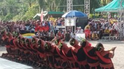 Tari Saman Pukau Atlit  Arung Jeram PON Aceh – Sumut XXI