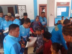 Polres Batubara Santuni 80 Anak Yatim Nibung Hangus