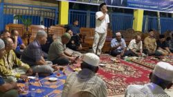 Keterangan foto : Ketua Partai Demokrat Padang Lawas, H.M. Dayan Hasibuan saat memberi sambutan dalam acara kunjungan Silaturrahim untuk mendukung pemenangan pasangan PMA- AFN.(Ist)