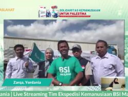 BSI Maslahat Livestreaming Pelepasan Truk Bantuan Langsung Ke Palestina