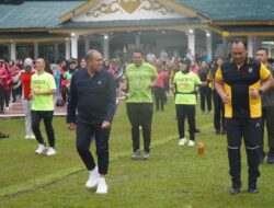 Pj. Bupati Langkat Bersama Wakapolda Sumut Ajak Warga Jaga Kesehatan Melalui Power Fit Party 