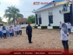 Tingkatkan Kedisiplinan KPU Batubara Gelar Apel