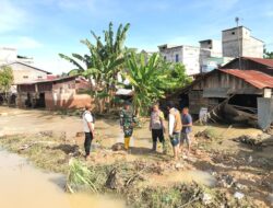 Dandim Aceh Tamiang Tinjau Tanggul Jebol Kecamatan Seruway