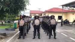 Teks fhoto menjelang pelantikan Presiden Republik Indonesia digelar Minggu (20/10/2024), Kapolres Batubara AKBP Taufiq Hidayat Thayeb S.H, S.I.K  meningkatkan Personil kesiapsiagaan guna menjaga stabilitas keamanan dan ketertiban masyarakat (harkamtibmas) Sabtu (19/10-2024).beritasore/alirsyah