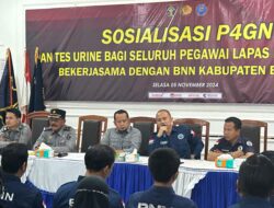 Lapas Labuhan Ruku Gandeng BNN Tes Urine Pegawai