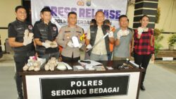 Polres Sergai Gulung Bandar Narkoba Di Tiga Kecamatan