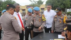 Apel Pagi, Kapolres Batubara Pemeriksa Senpi Anggota