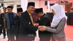 Wabup Arota Lase, A.Md Hadiri PAW Anggota DPRD Nias